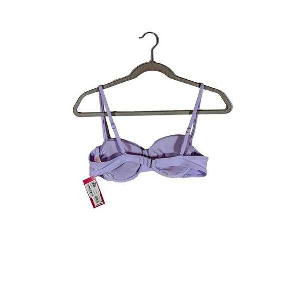 Xhilaration Bikini Top Shirred Underwire Light Purple Juniors‎ Medium Swimsuit - Picture 2 of 7